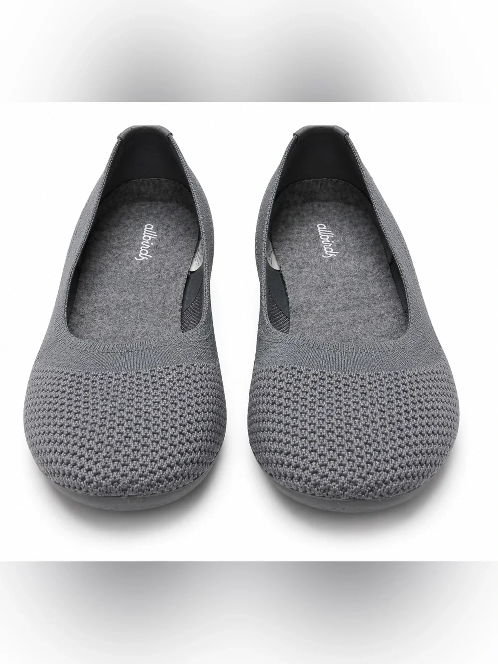 Allbirds Tree Breezer Knit Ballet Flats Grey Heather Women's Size 11